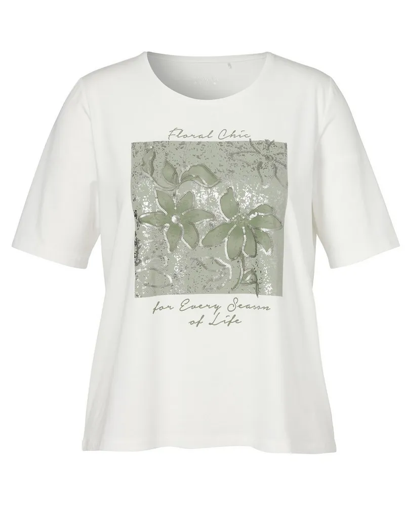 Via Appia Due Rundhals-Shirt  weiss Weiss
