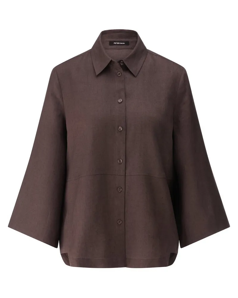 Peter Hahn Bluse  braun Braun