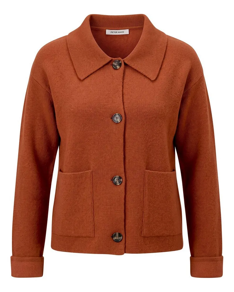 Peter Hahn Strickjacke  braun Braun