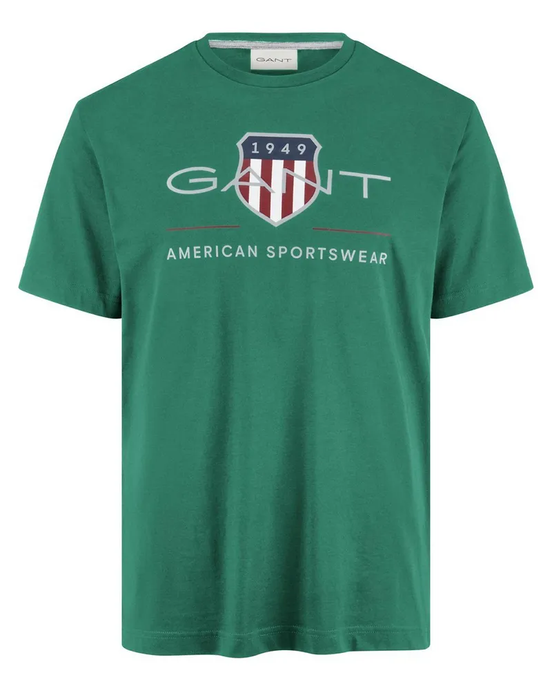 Gant Rundhals-Shirt  grün Grün