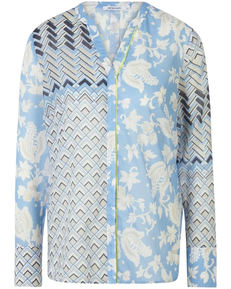Peter Hahn Bluse  blau Blau