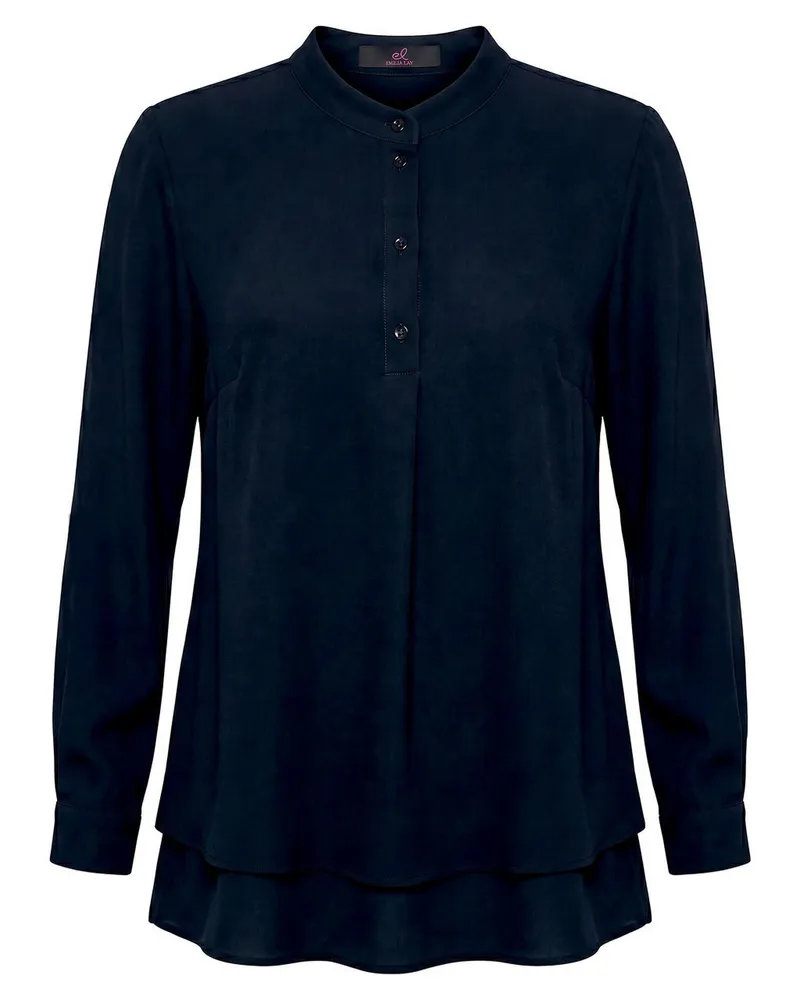 Emilia Lay Long-Bluse  schwarz Schwarz