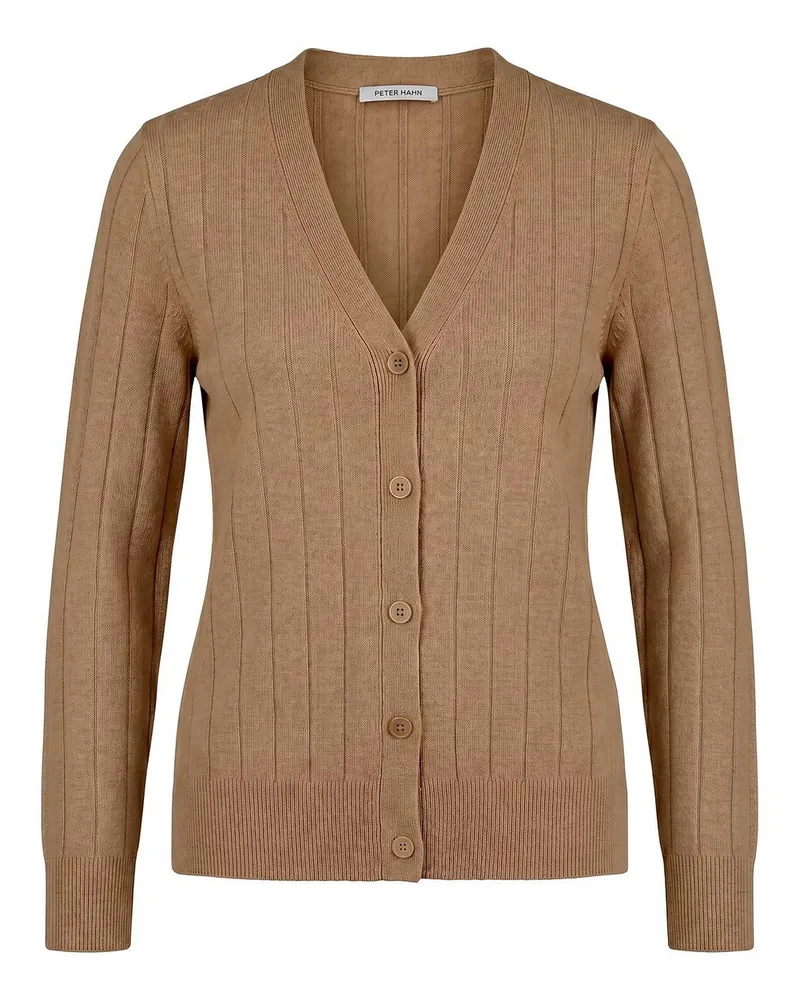 Peter Hahn Strickjacke  braun Braun