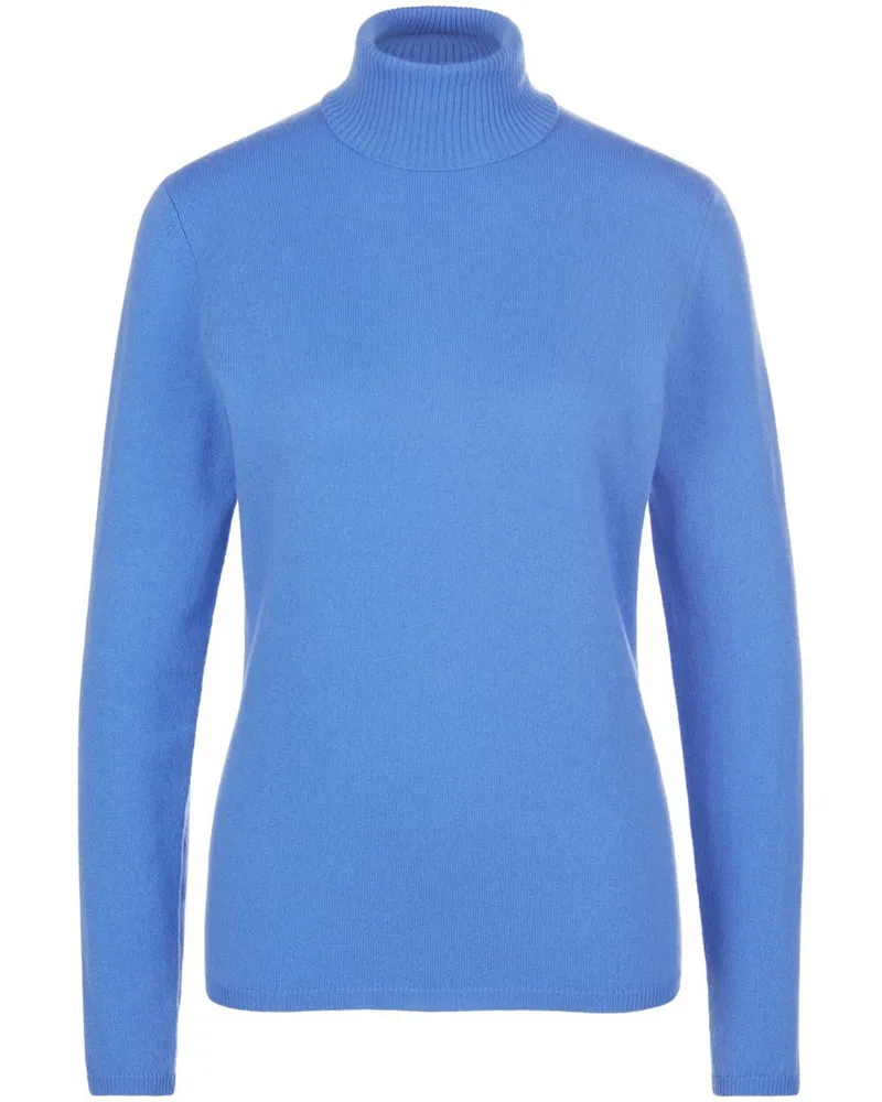 Include Rollkragen-Pullover aus Schurwolle und Kaschmir  blau Blau