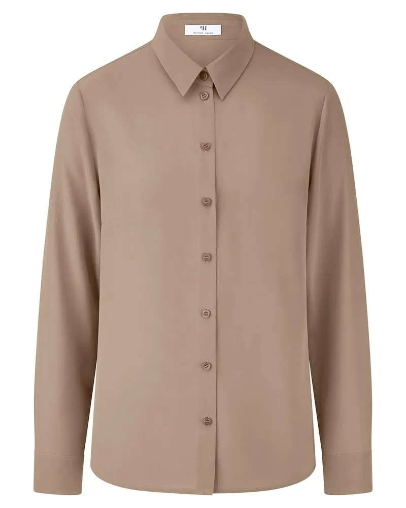 Peter Hahn Bluse aus 100% Seide  Seidenreich beige Beige