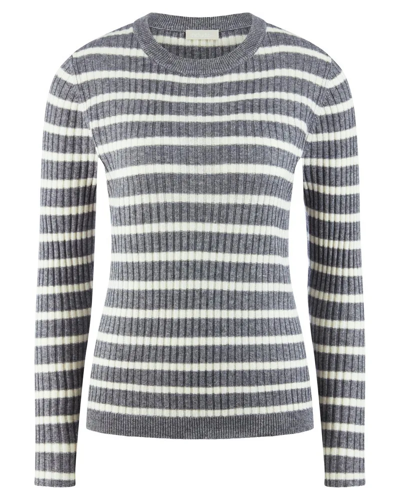 Include Rundhals-Pullover  grau Grau