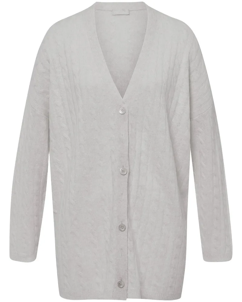 Include Long-Strickjacke  grau Grau