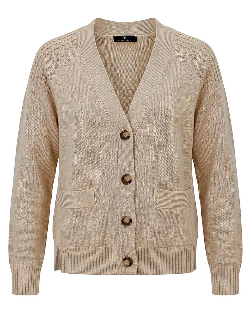 Peter Hahn Strickjacke  beige Beige