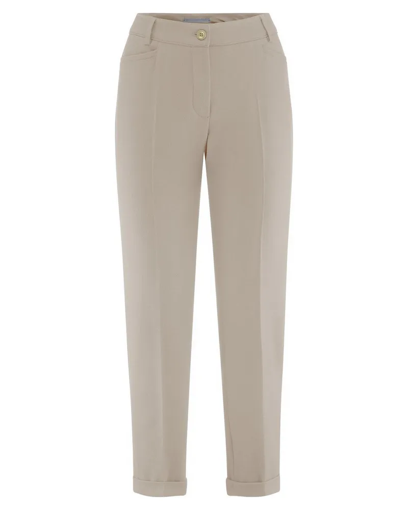 RAFFAELLO ROSSI  Knöchellange Slim Fit-Hose  beige Beige