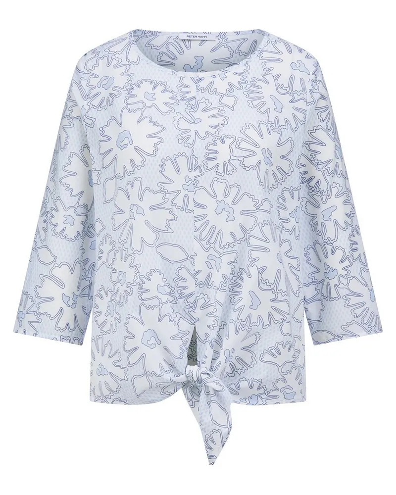 Peter Hahn Bluse Rundhals-­Ausschnitt  weiss Weiss