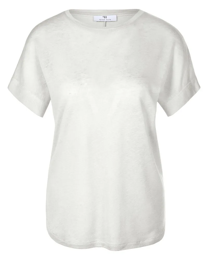 Peter Hahn Rundhals-Shirt  weiss Weiss