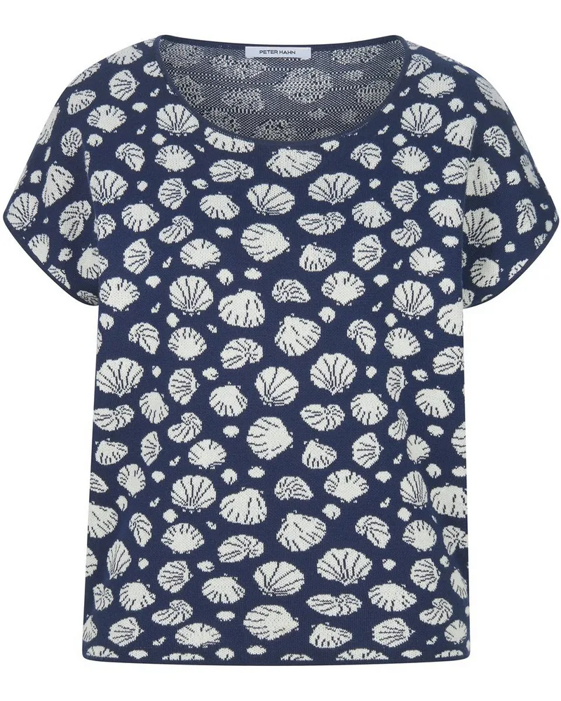 Peter Hahn Rundhals-Pullover aus 100% SUPIMA®-Baumwolle  blau Blau