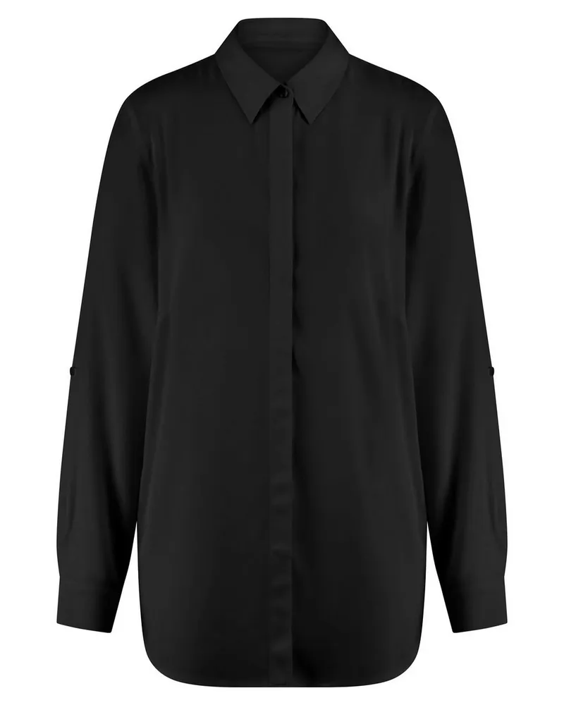 Emilia Lay Long-Bluse  schwarz Schwarz