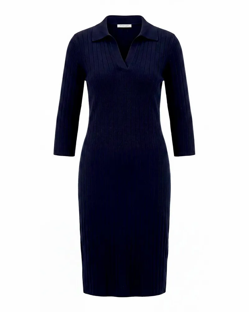 Peter Hahn Strickkleid  blau Blau
