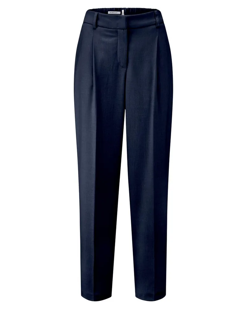 Peter Hahn Knöchellange Modern Fit-Hose  blau Blau