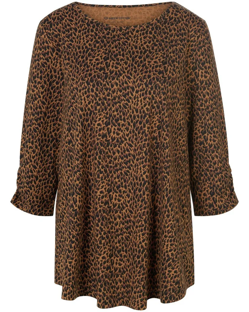 Green Cotton Long-Shirt Filippa  schwarz Schwarz