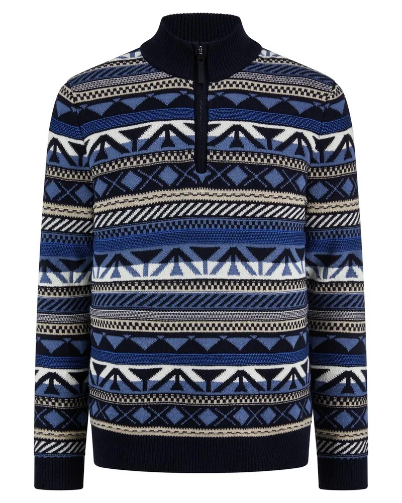 Olymp Strick-Troyer  blau Blau