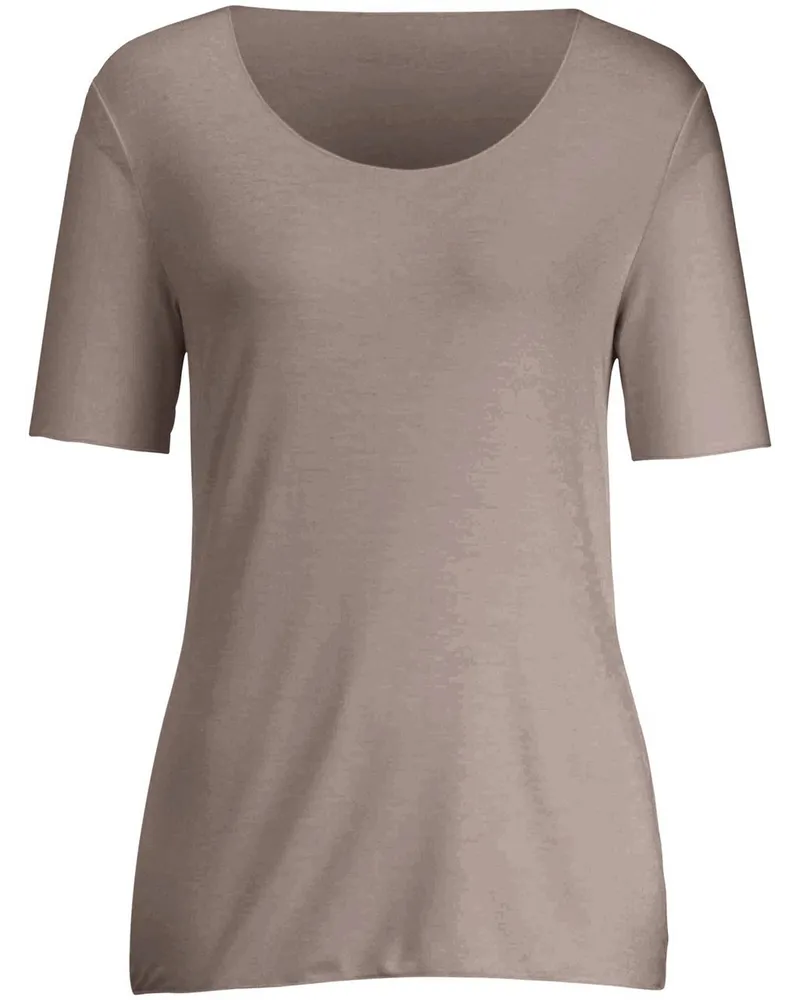 Peter Hahn Rundhals-Shirt langem 1/2-Arm  beige Beige