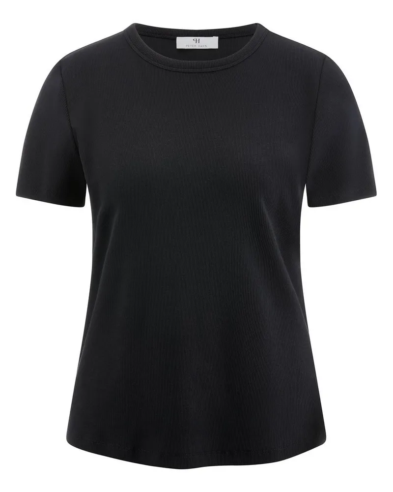 Peter Hahn Rundhals-Shirt  schwarz Schwarz