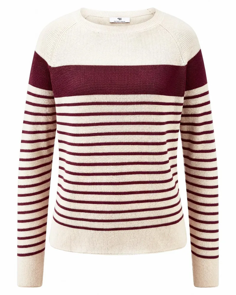 Peter Hahn Rundhals-Pullover  rot Rot