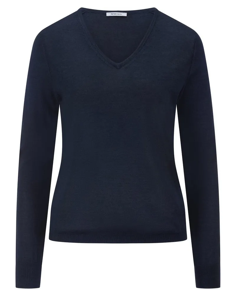Peter Hahn V-Pullover 1/1-Arm  blau Blau