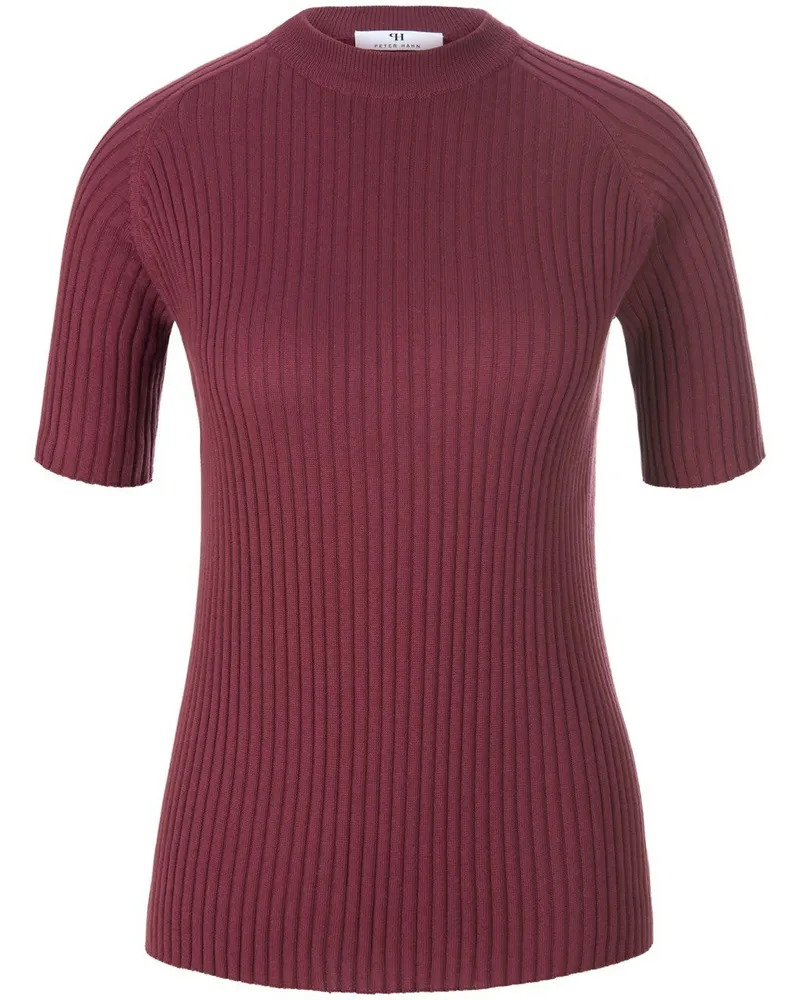 Peter Hahn Rundhals-Pullover aus 100% SUPIMA-Baumwolle  rot Rot