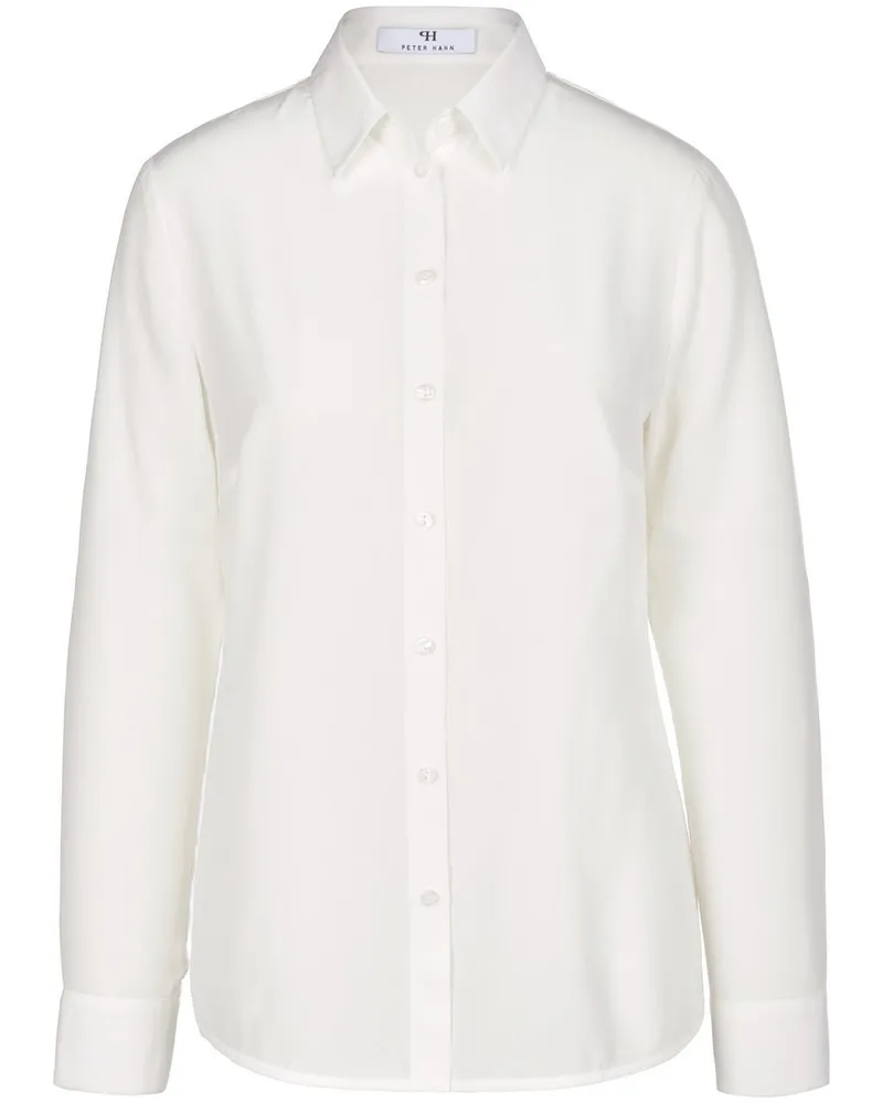 Peter Hahn Bluse aus 100% Seide  Seidenreich weiss Weiss
