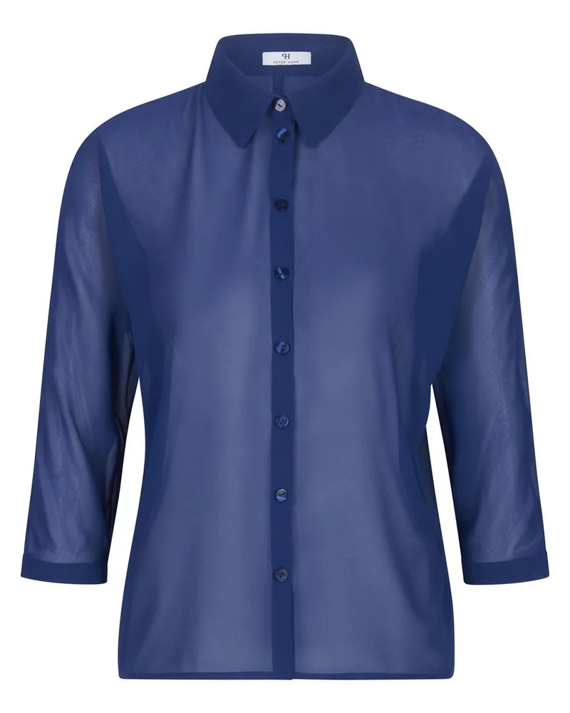 Peter Hahn Bluse  blau Blau