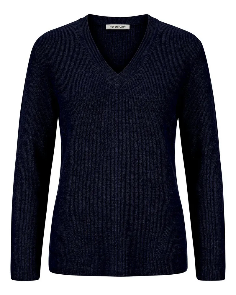 Peter Hahn V-Pullover  blau Blau