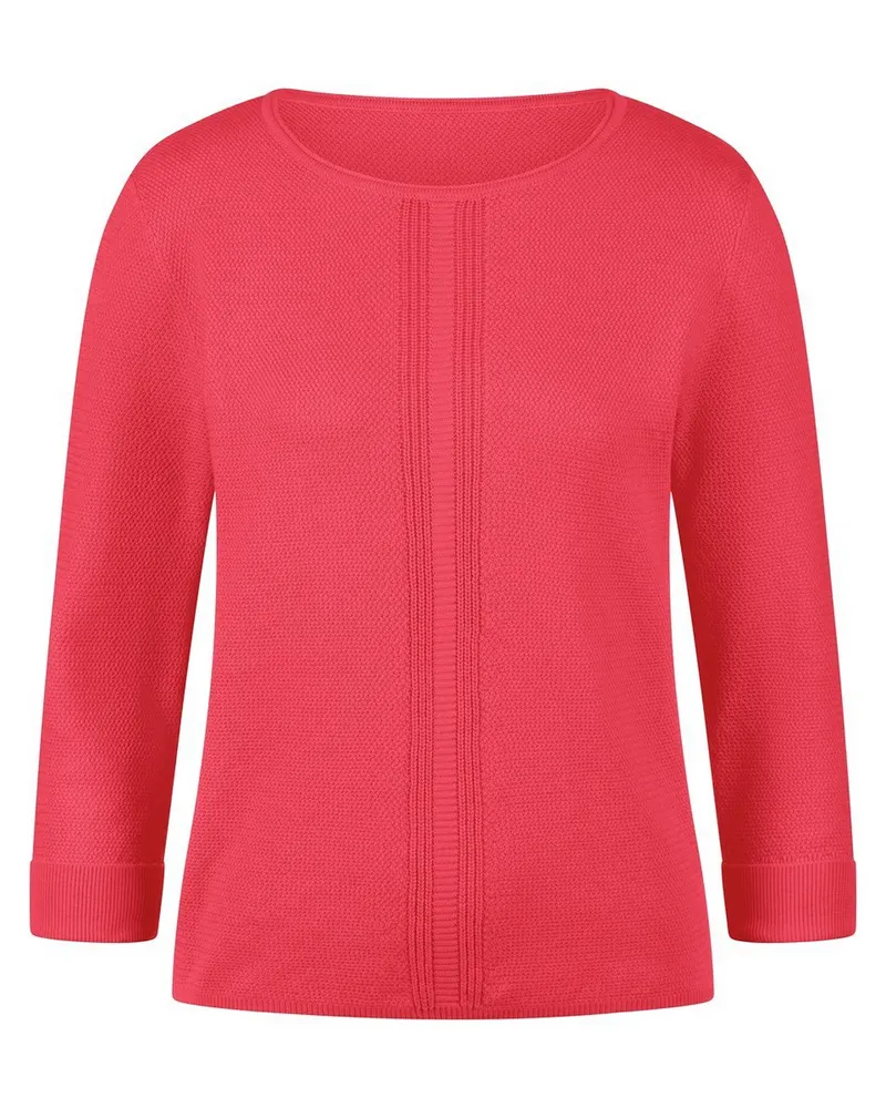 Peter Hahn Rundhals-Pullover  rot Rot