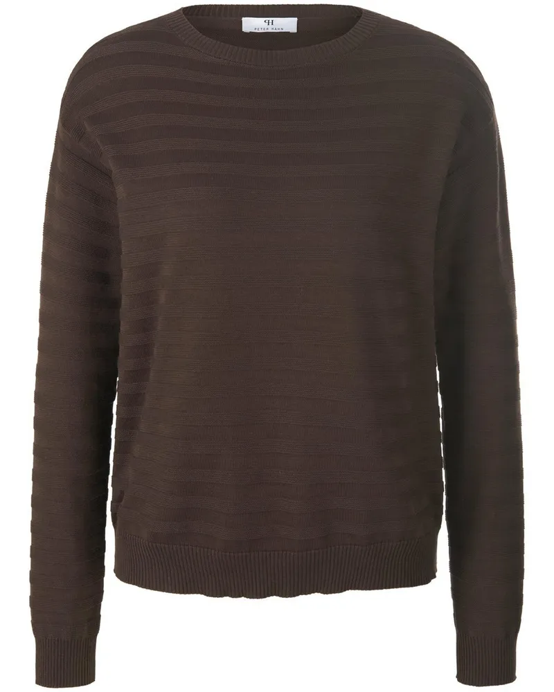 Peter Hahn Rundhals-Pullover aus 100% SUPIMA®-Baumwolle  braun Braun