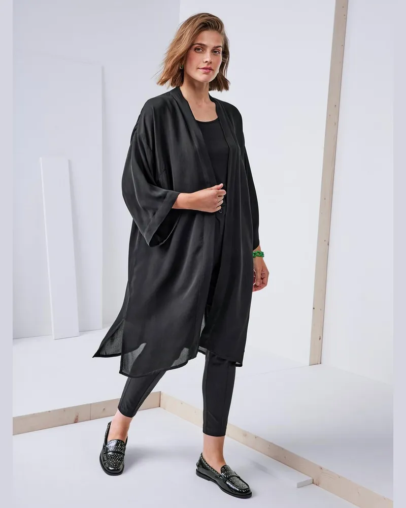 Emilia Lay Chasuble 3/4-Kimonoarm  schwarz Schwarz
