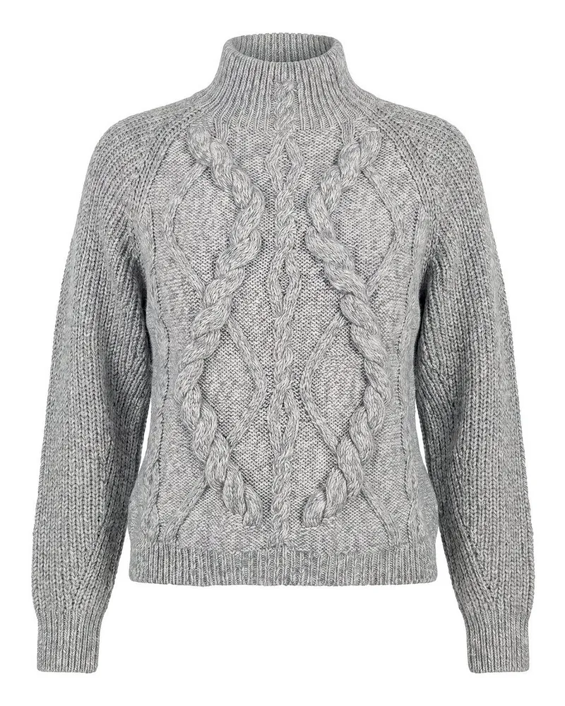 HUGO BOSS Rundhals-Pullover Frescienne  grau Grau
