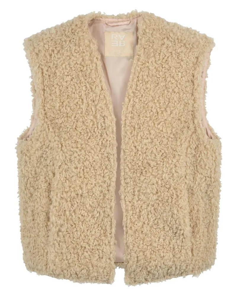 Rabe Teddy-Weste  beige Beige