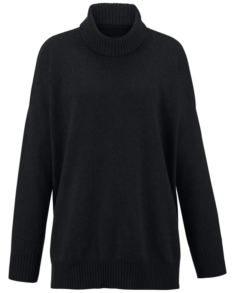 Peter Hahn Pullover aus 100% Kaschmir  Cashmere schwarz Schwarz