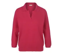 Polo-Pullover mit 3/4-Arm