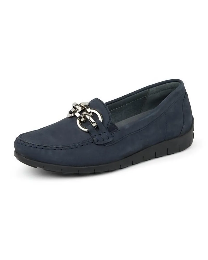 Waldläufer Slipper  blau Blau