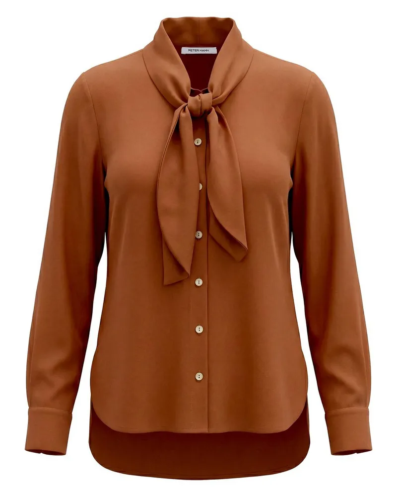 Peter Hahn Bluse  braun Braun