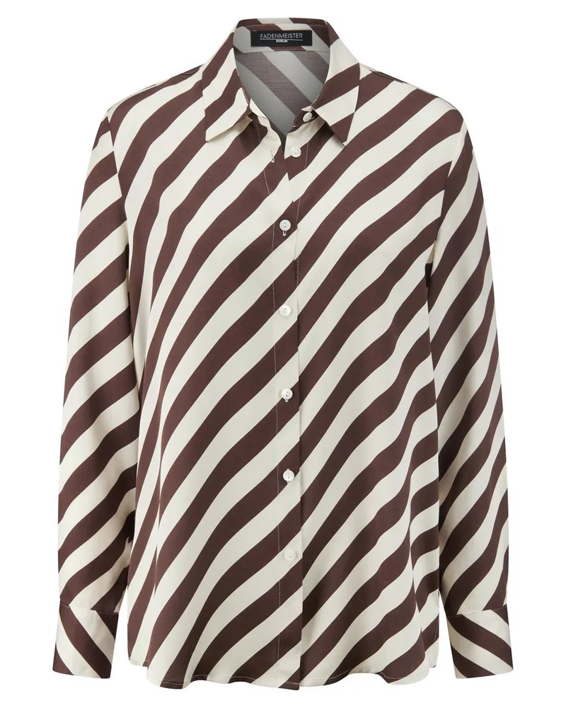 FADENMEISTER BERLIN Long-Bluse  braun Braun