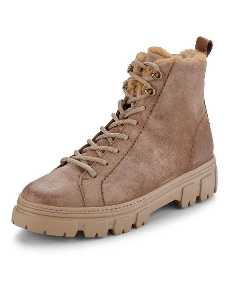 paul green Schnür-Stiefelette  braun Braun