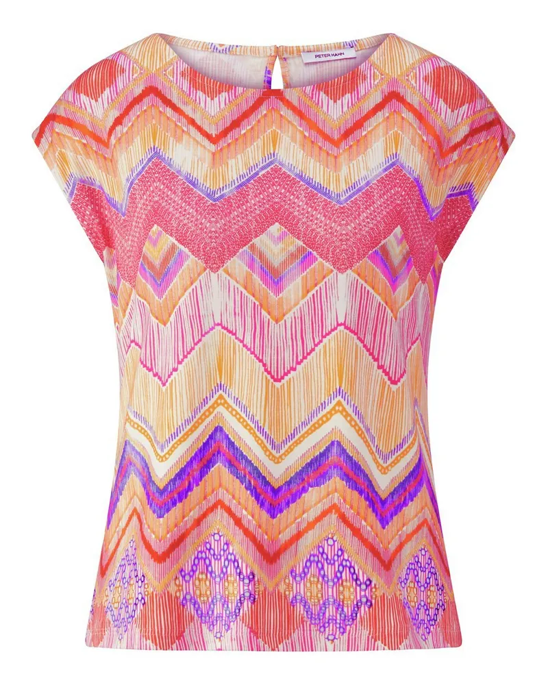 Peter Hahn Rundhals-Shirt  orange Orange