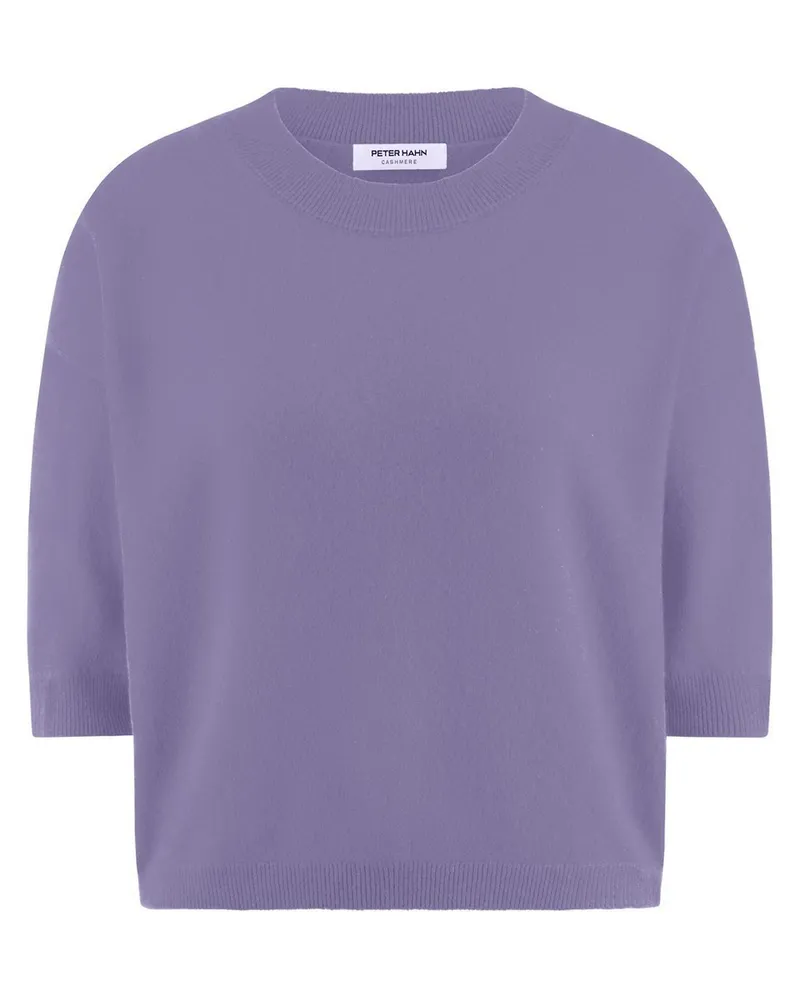 Peter Hahn Rundhals-Pullover  lila Lila