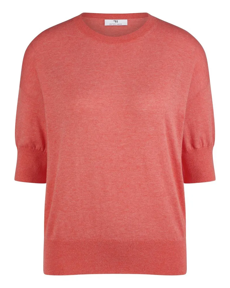 Peter Hahn Rundhals-Pullover  rot Rot