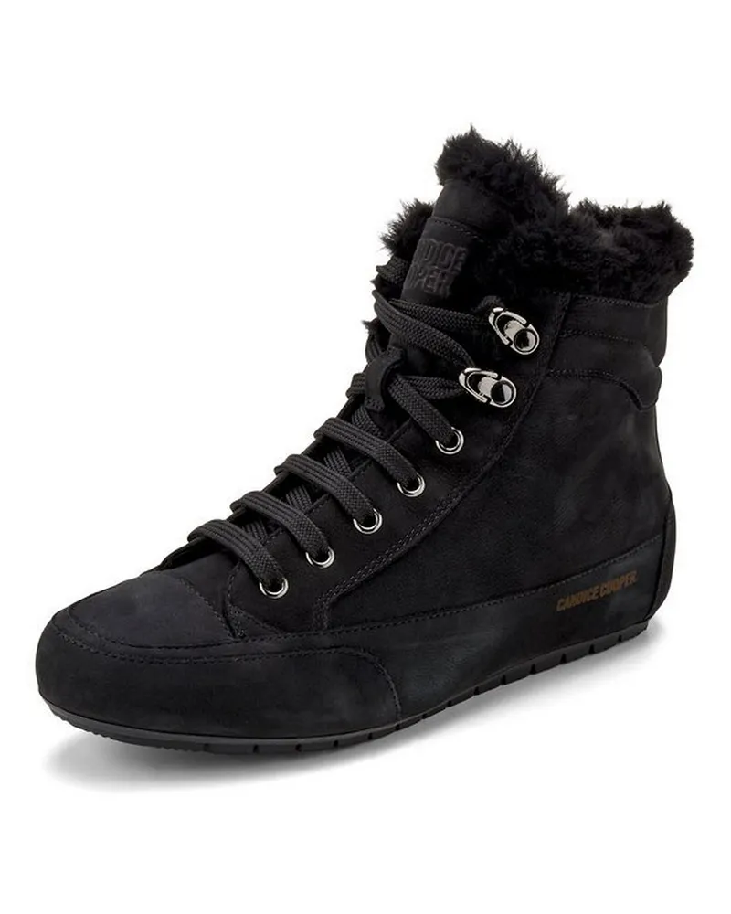Candice Cooper Schnür-Stiefelette Vancouver Fur  schwarz Schwarz