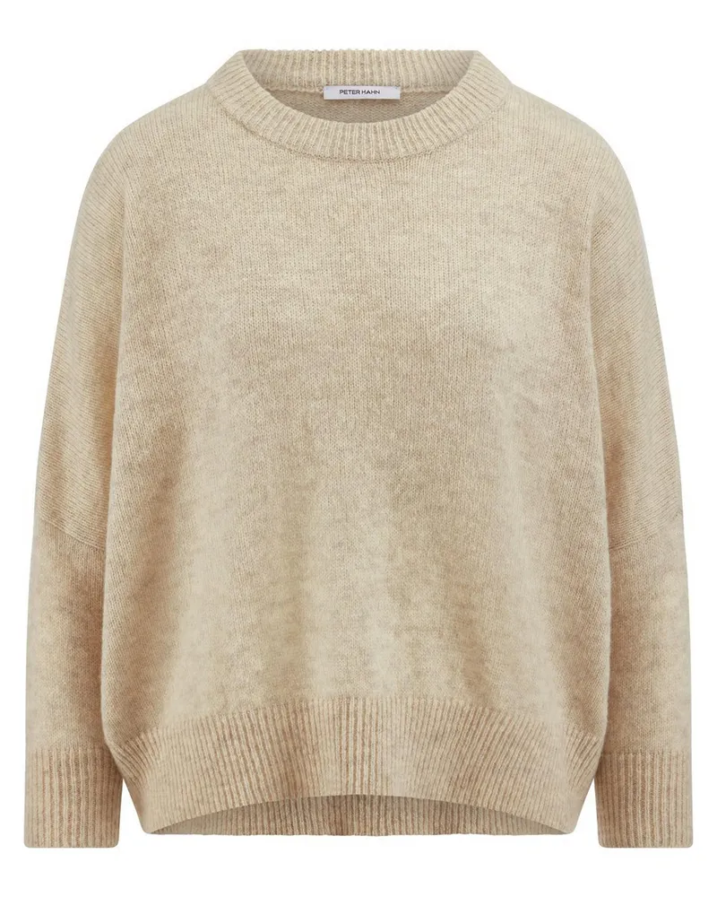 Peter Hahn Rundhals-Pullover  beige Beige