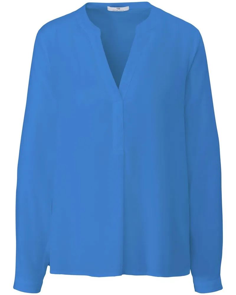 Peter Hahn Bluse  blau Blau