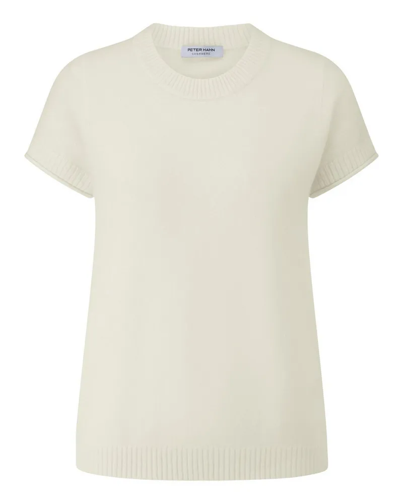 Peter Hahn Rundhals-Pullover  weiss Weiss