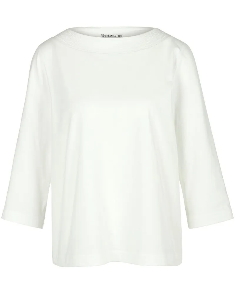 Green Cotton Shirt Maja  weiss Weiss