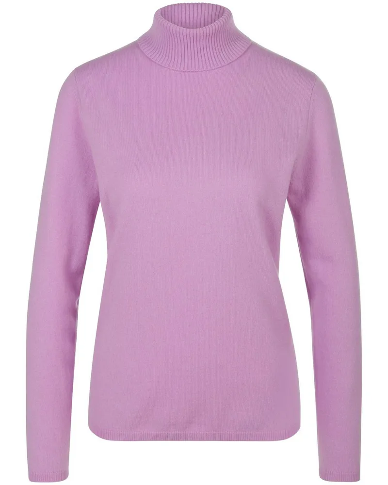 Include Rollkragen-Pullover aus Schurwolle und Kaschmir  lila Lila