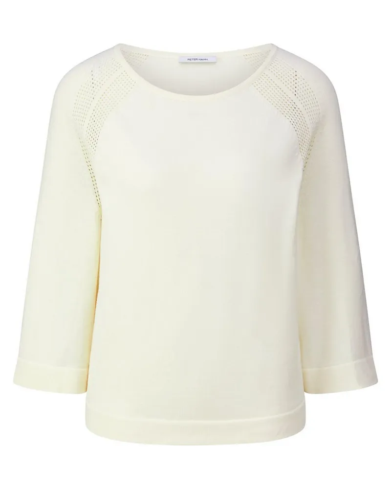 Peter Hahn Pullover U-Boot-Ausschnitt  weiss Weiss